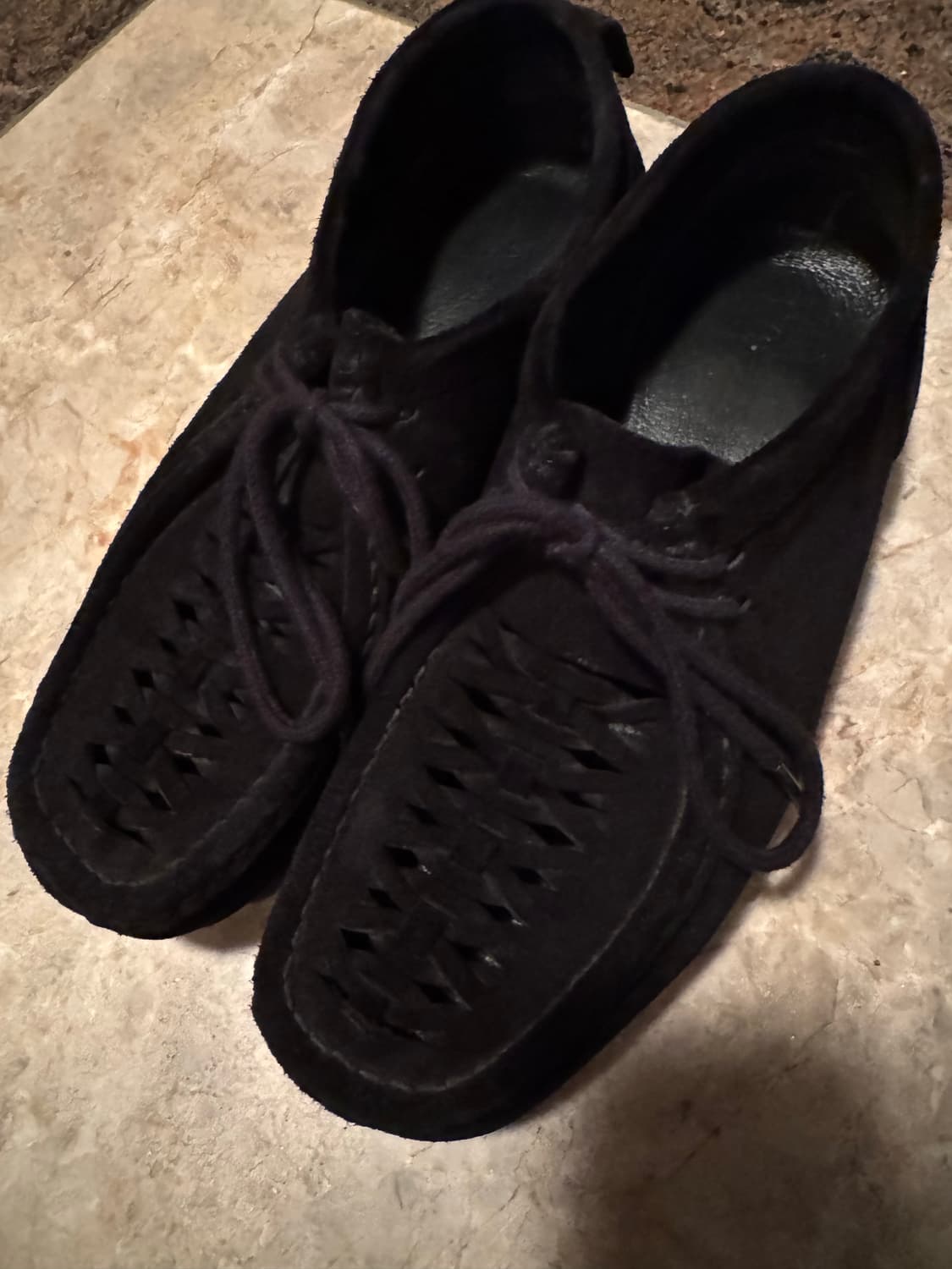 2, 260 265) 폴리테루 우븐 왈라비 슈즈 블랙 상품이미지1