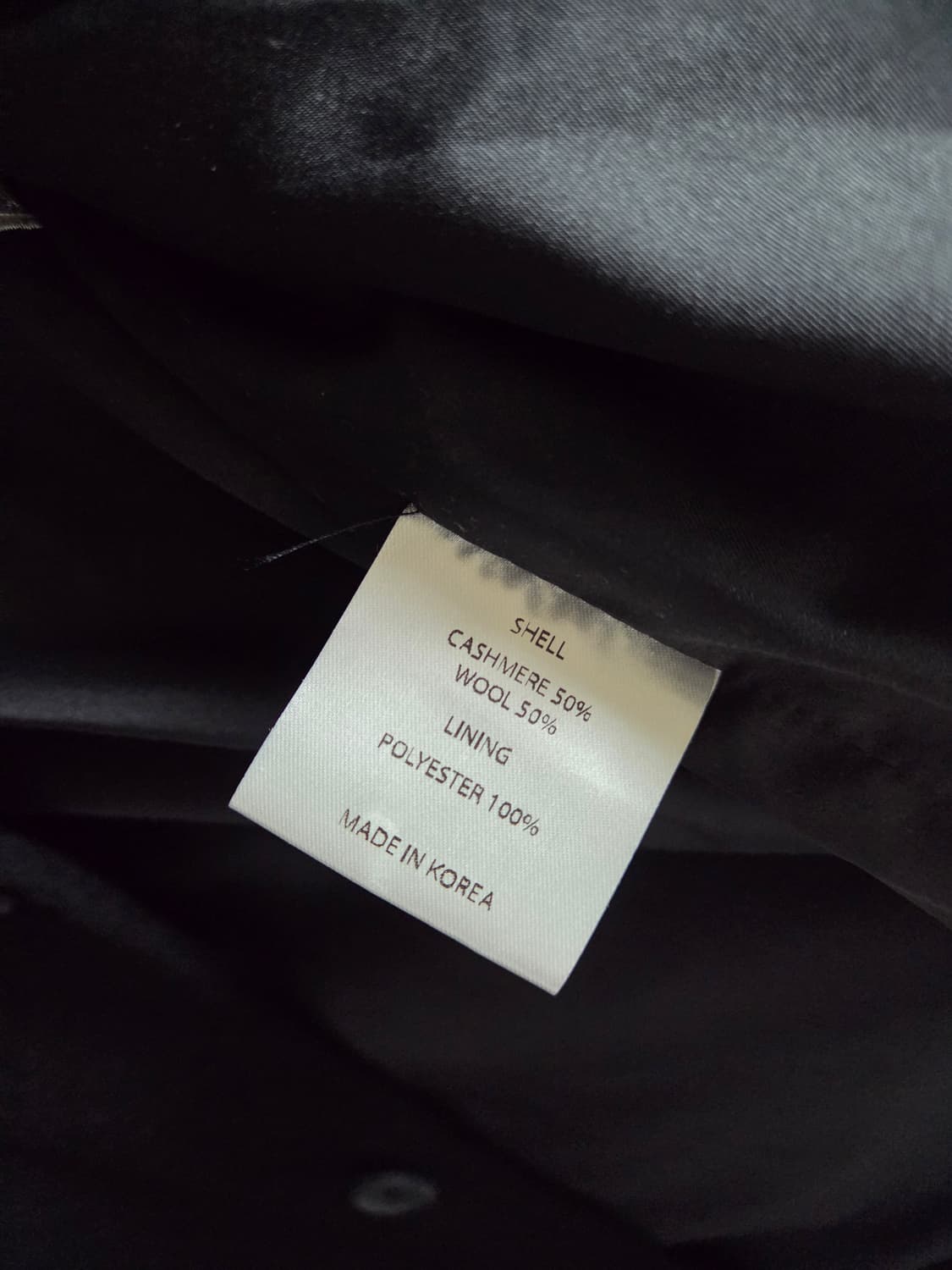 DAMP 캐시미어 50% 코트 블랙 3(105) 상품이미지3