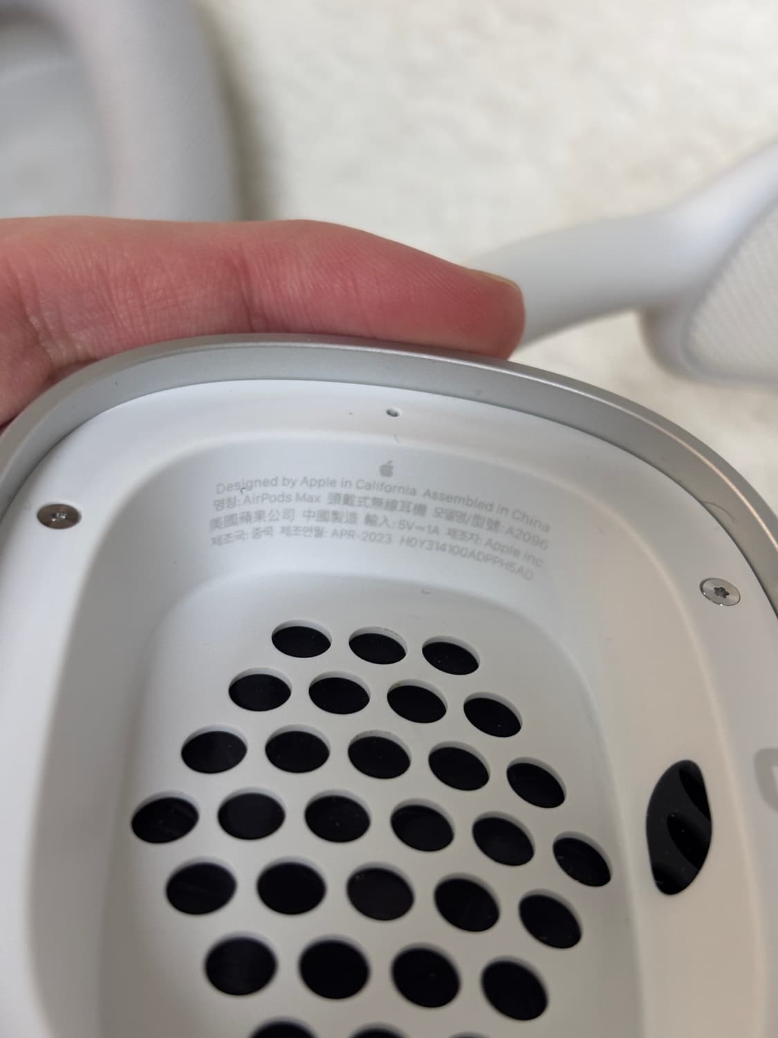 애플 에어팟 맥스 실버 8핀 (풀구성) 상품이미지6