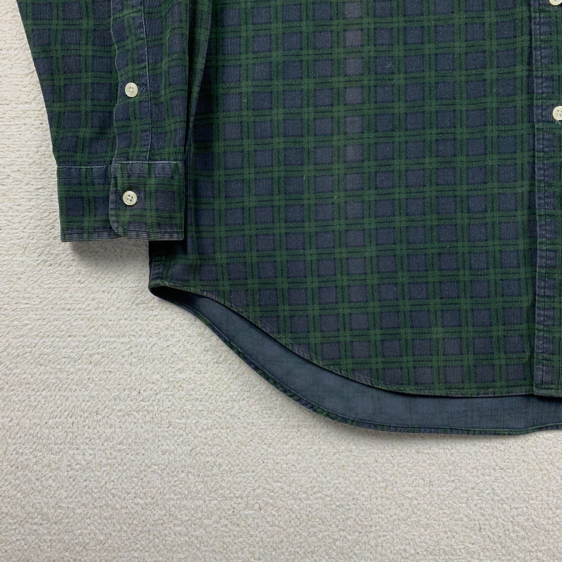 90s 폴로 랄프로렌 블랙와치 코듀로이 투포켓 WHITFIELD 셔츠 상품이미지3