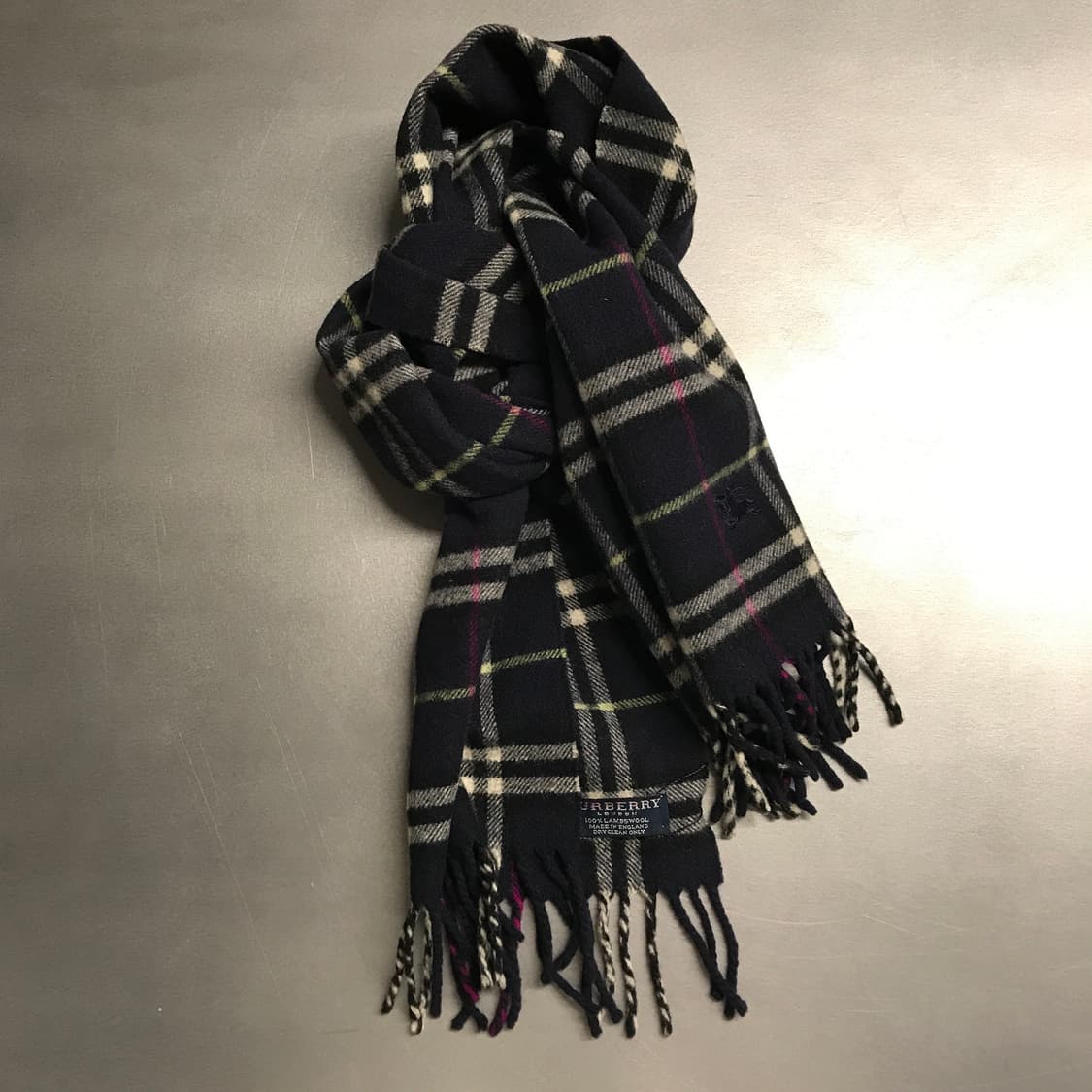 버버리 정품 램스울 머플러 네이비 상품이미지1
