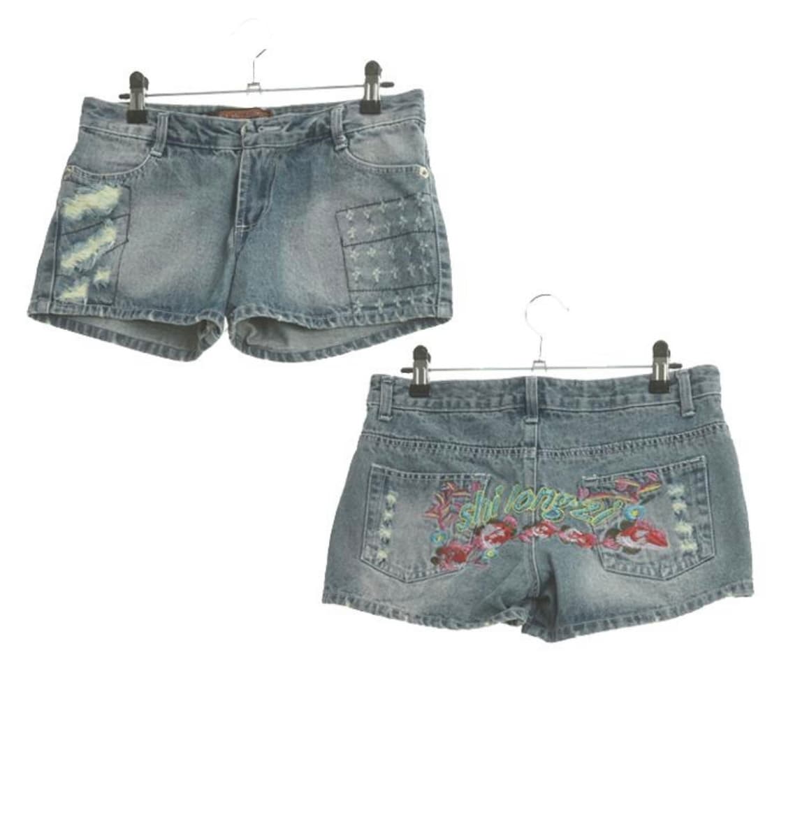 JPN 자수 데님 숏팬츠 / WOMAN 28(로우라이즈) 상품이미지1