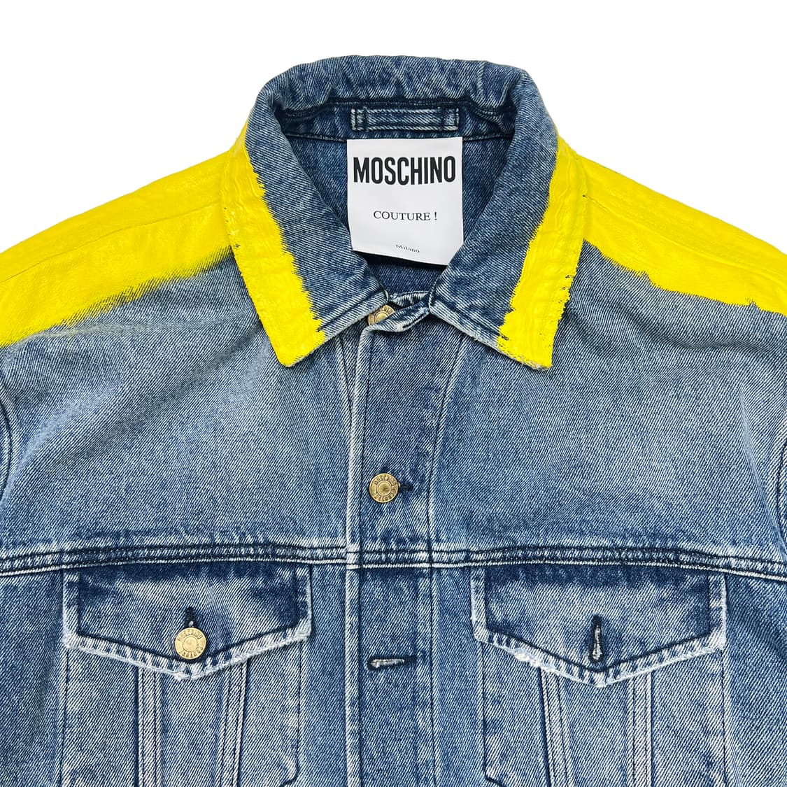 모스키노 23ss Paint Denim Jacket (46)  상품이미지3