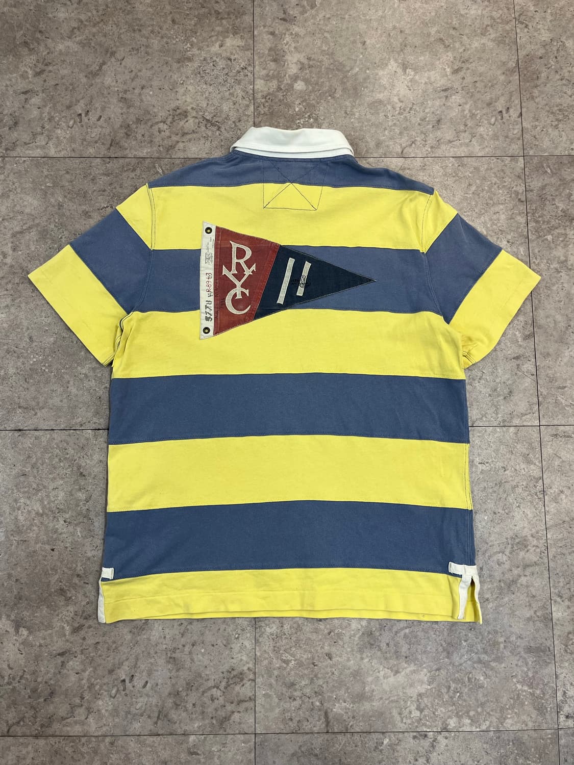 폴로 랄프로렌 스트라이프 럭비 반팔 카라티 레몬 XL #csz3808 상품이미지8