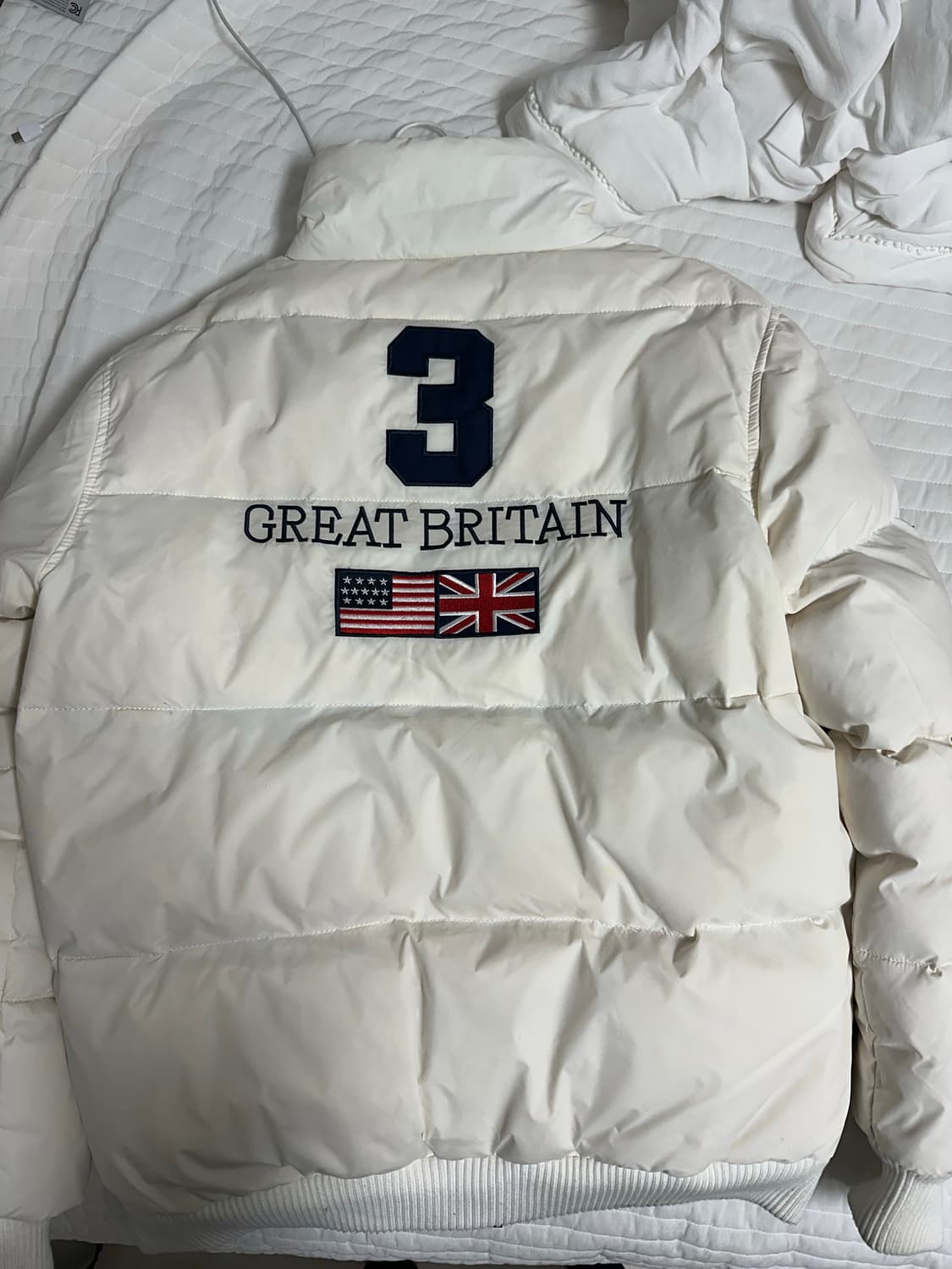 폴로 빅포니 화이트 패딩 상품이미지2