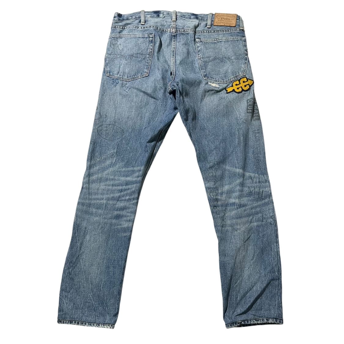 폴로 랄프로렌 레터맨 패치 프린트 데님 팬츠 상품이미지2