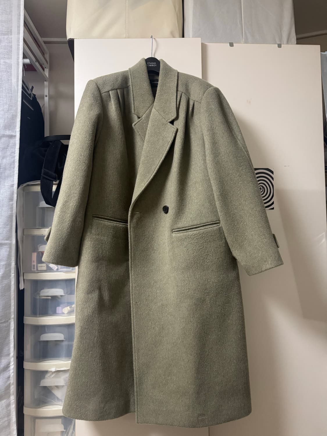 드래곤블루스 볼륨 턱 더블 코트 상품이미지2