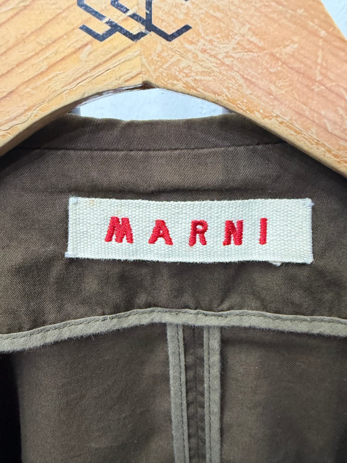 정품) 마르니 브라운 컬러 루즈핏 자켓 38 상품이미지7