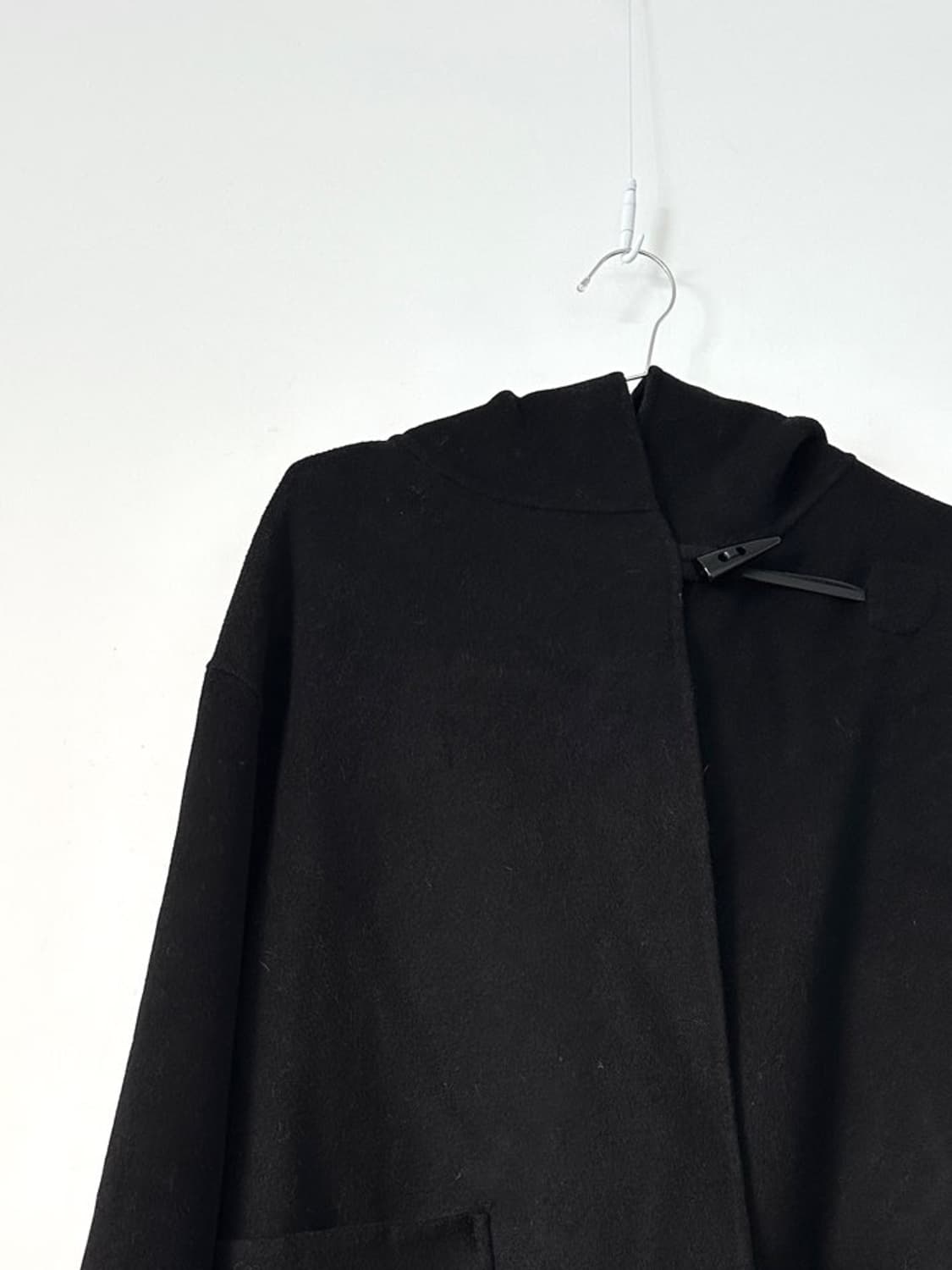 Hoody toggle coat / black 상품이미지2