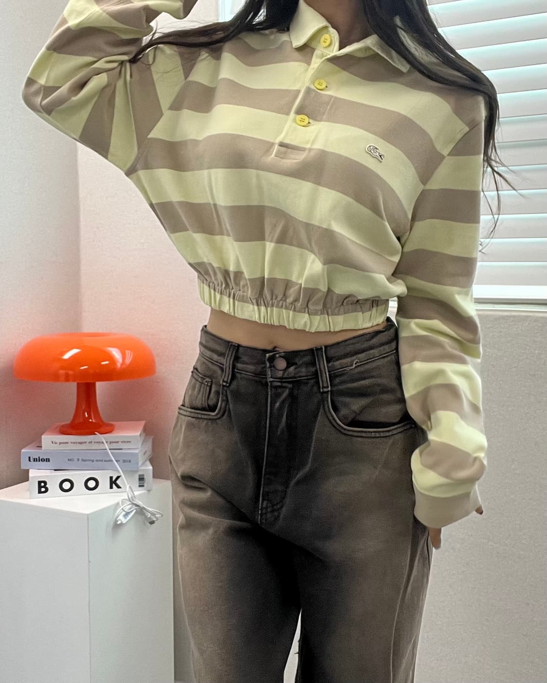 (WOMEN)라코스테 크롭티-M782 상품이미지1