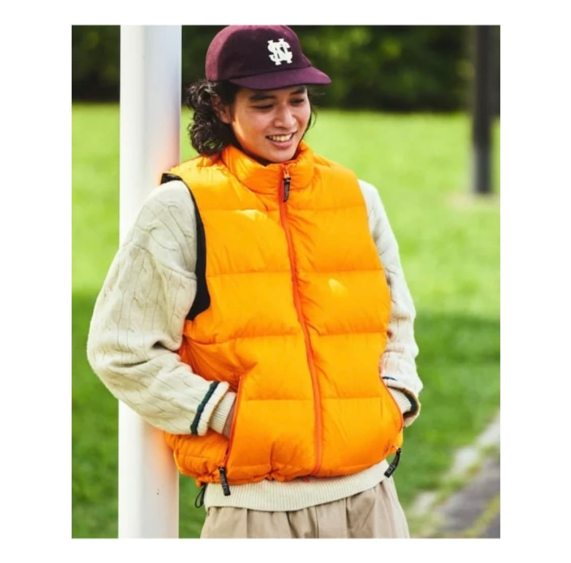[L]노티카 옐로우 패딩 조끼 상품이미지3
