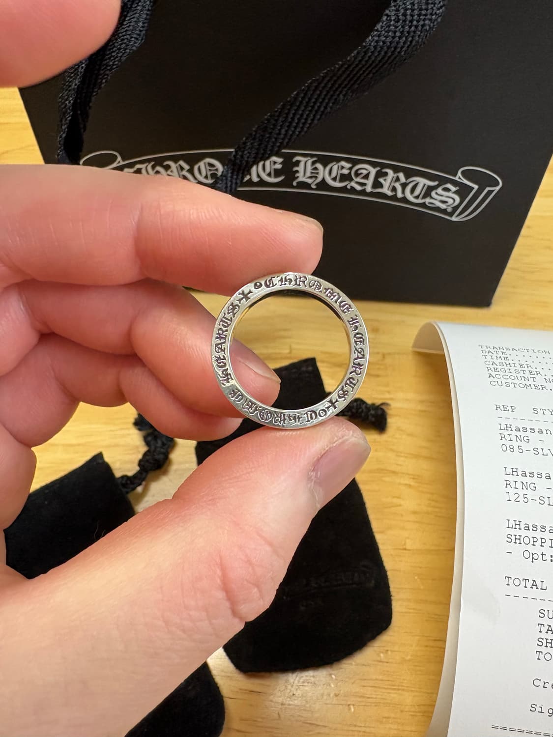 크롬하츠 nyc 퍽유링 3mm us8.5 국내 17-17.5호 상품이미지3