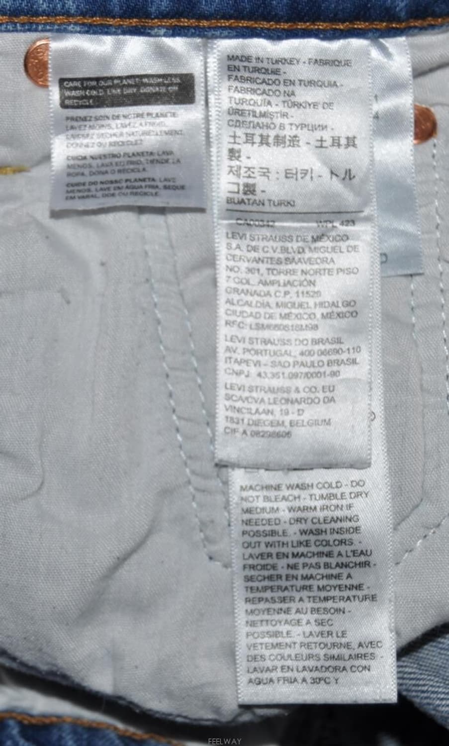 리바이스/여성립케이지스트레이트앵클진(허리23~24) 상품이미지8