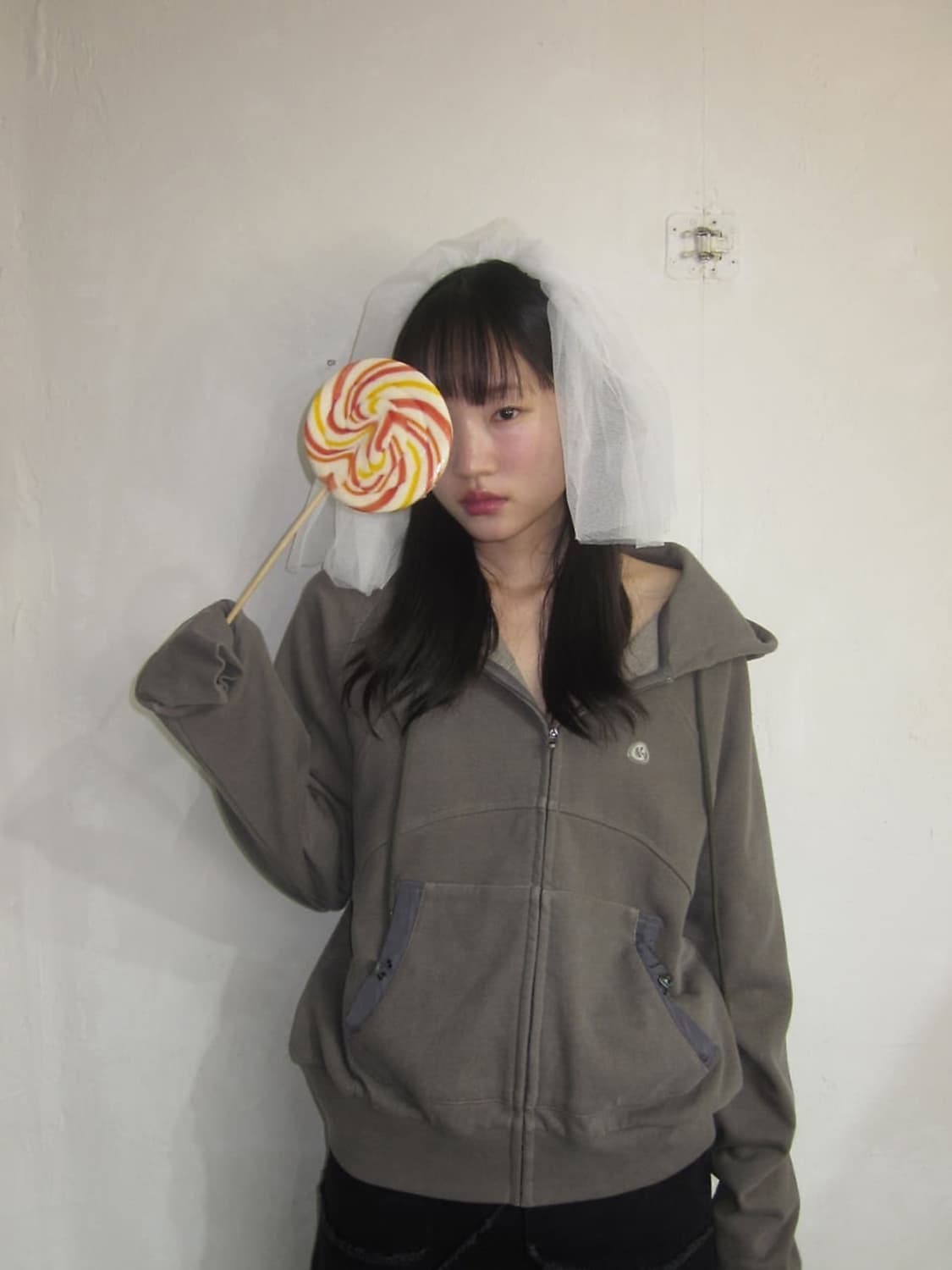 코이세이오 후드집업 카키 상품이미지2