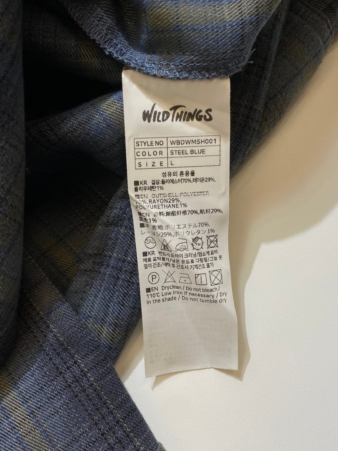 [L] Wild Things 와일드 띵스 체크 워크 셔츠 상품이미지9