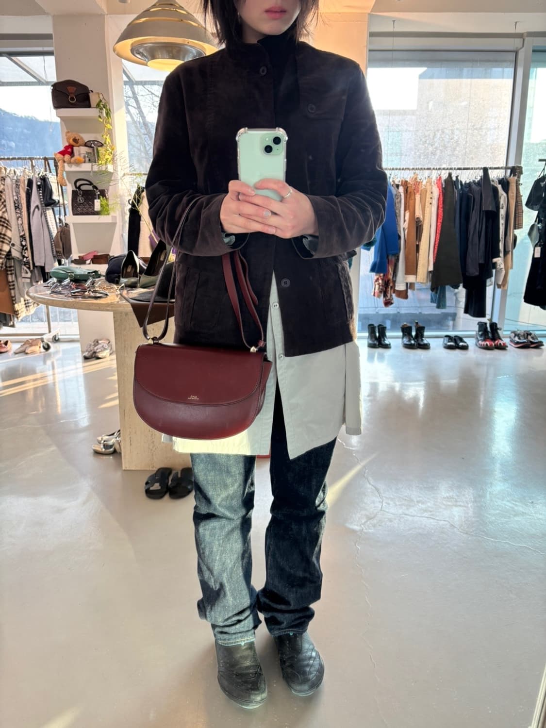 Vintage A.P.C Leather Bag 상품이미지1