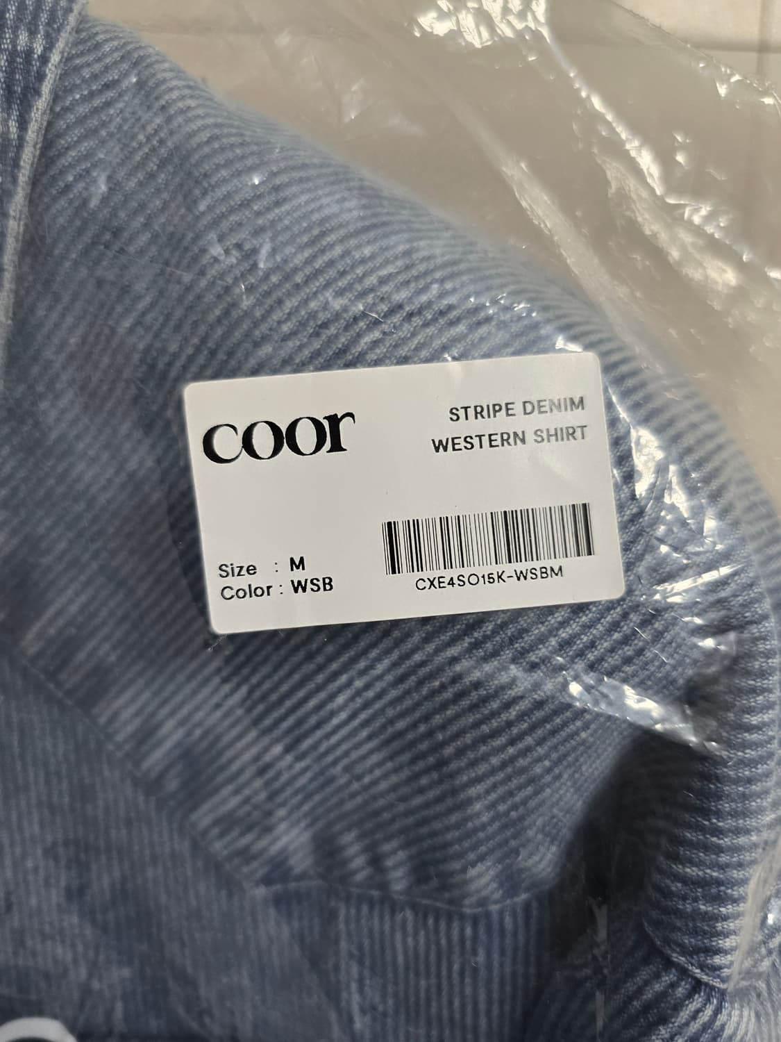 쿠어 웨스턴 데님 셔츠 M 상품이미지3