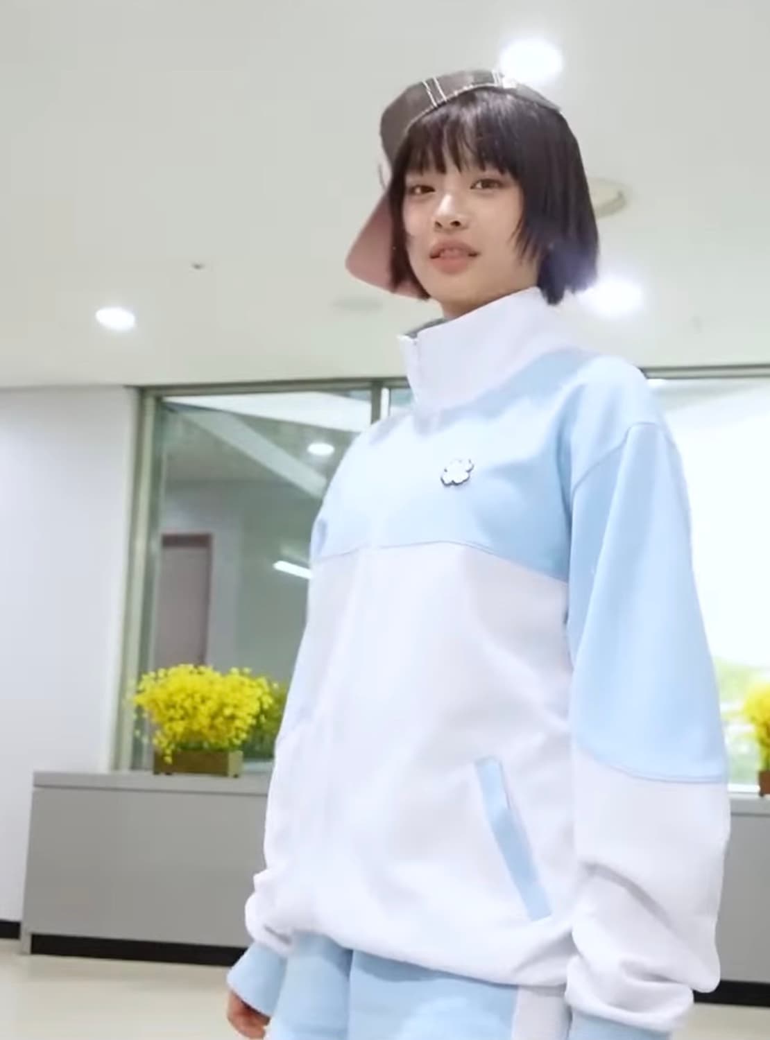본더치 뉴진스 하니 사틴 트러커 볼캡 모자 핑크 브라운 상품이미지4