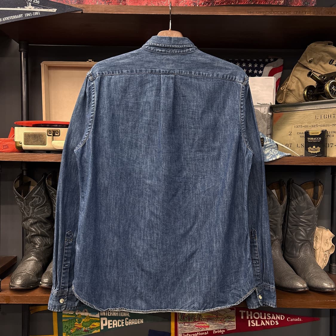 제이크루 인디고 워싱 버튼다운 데님셔츠 N1055 상품이미지2