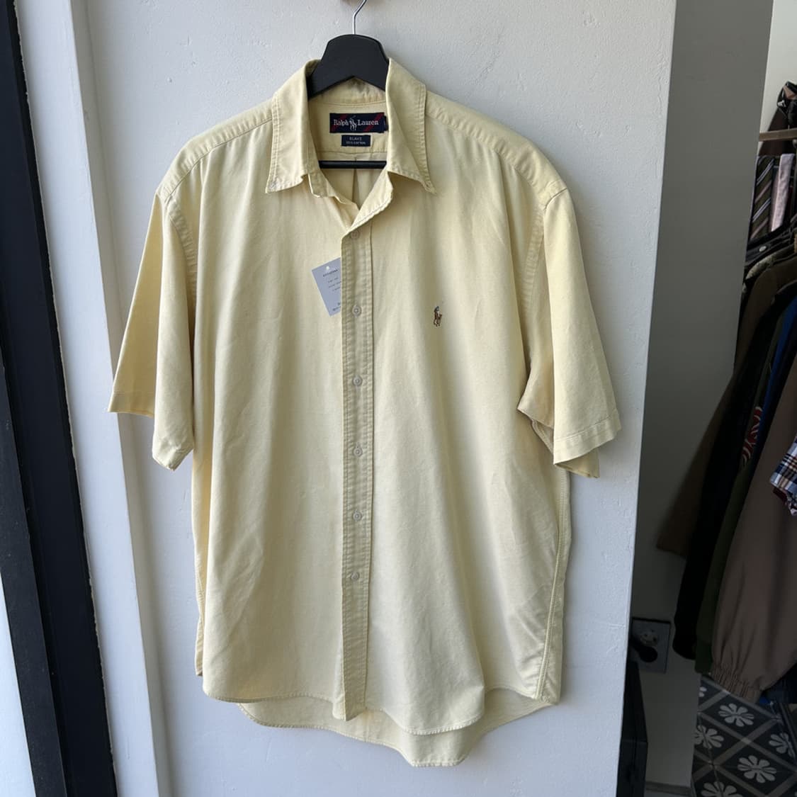 16704 - 폴로 랄프로렌 옐로우 반팔 셔츠 상품이미지2