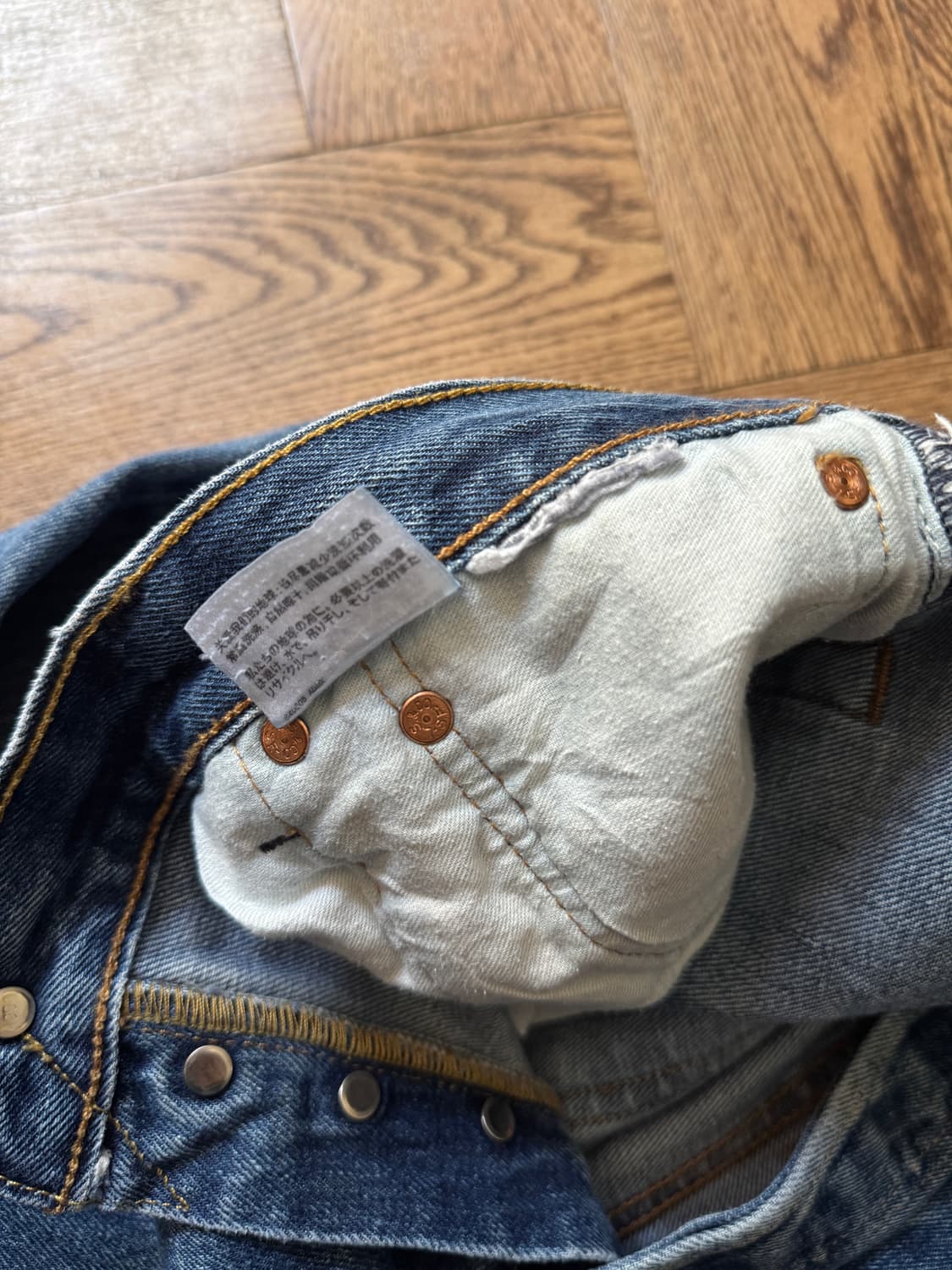 [34]리바이스 501 빈티지 페이딩 스트레이트 데님 팬츠 상품이미지7