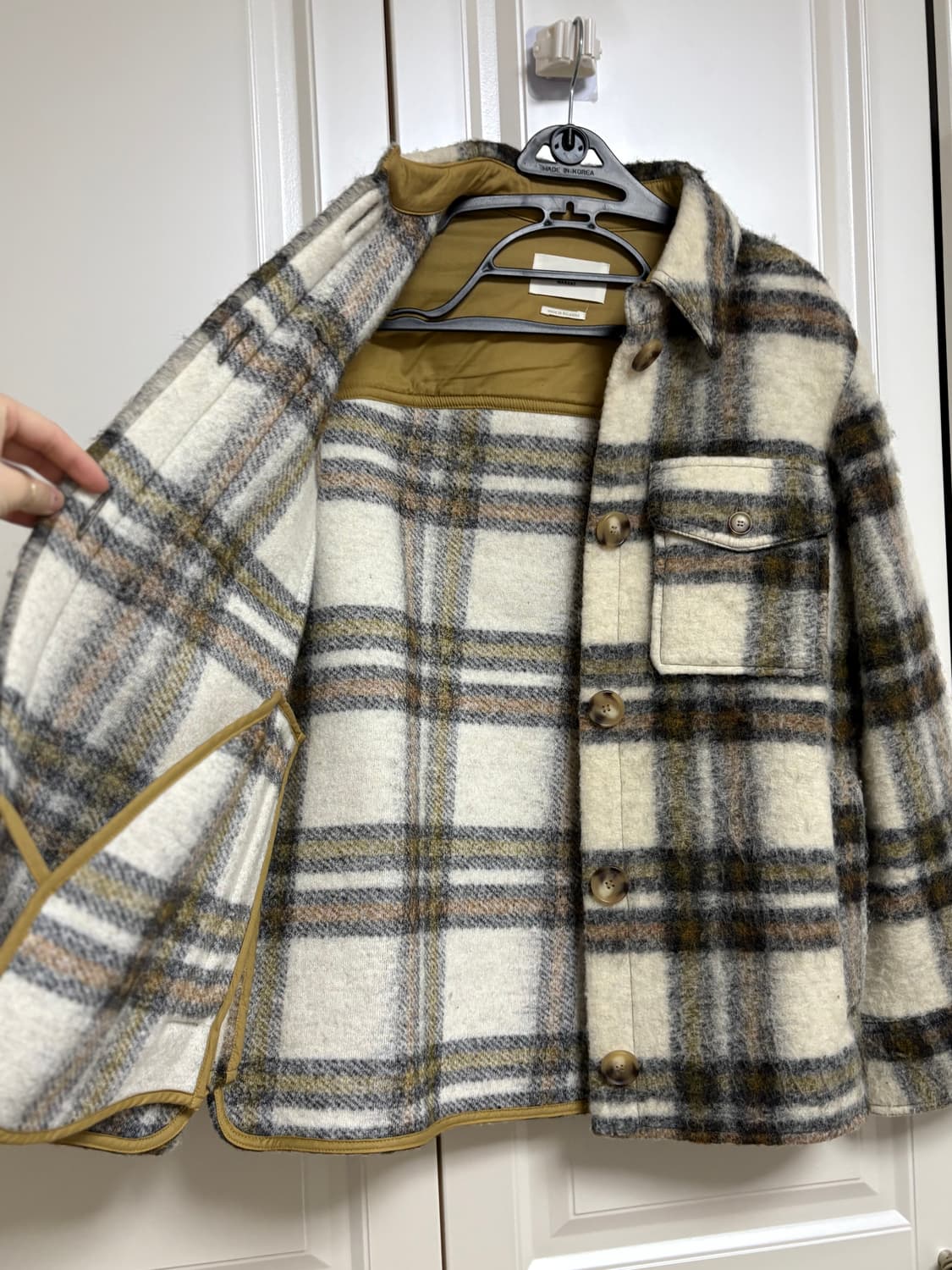 이자벨마랑 체크 아웃터 36 상품이미지2