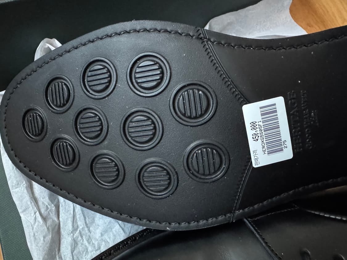 금강제화 헤리티지 리갈 플레인 더비 블랙 275 HEROXG5505F1 상품이미지6