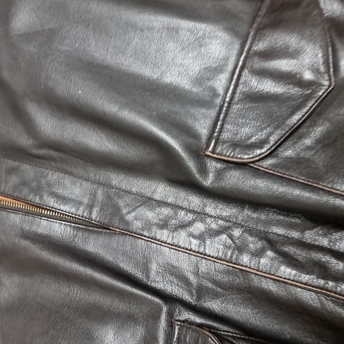 미제 usa cooper 쿠퍼 군납a-2 가죽 항공 점퍼(48) 상품이미지2