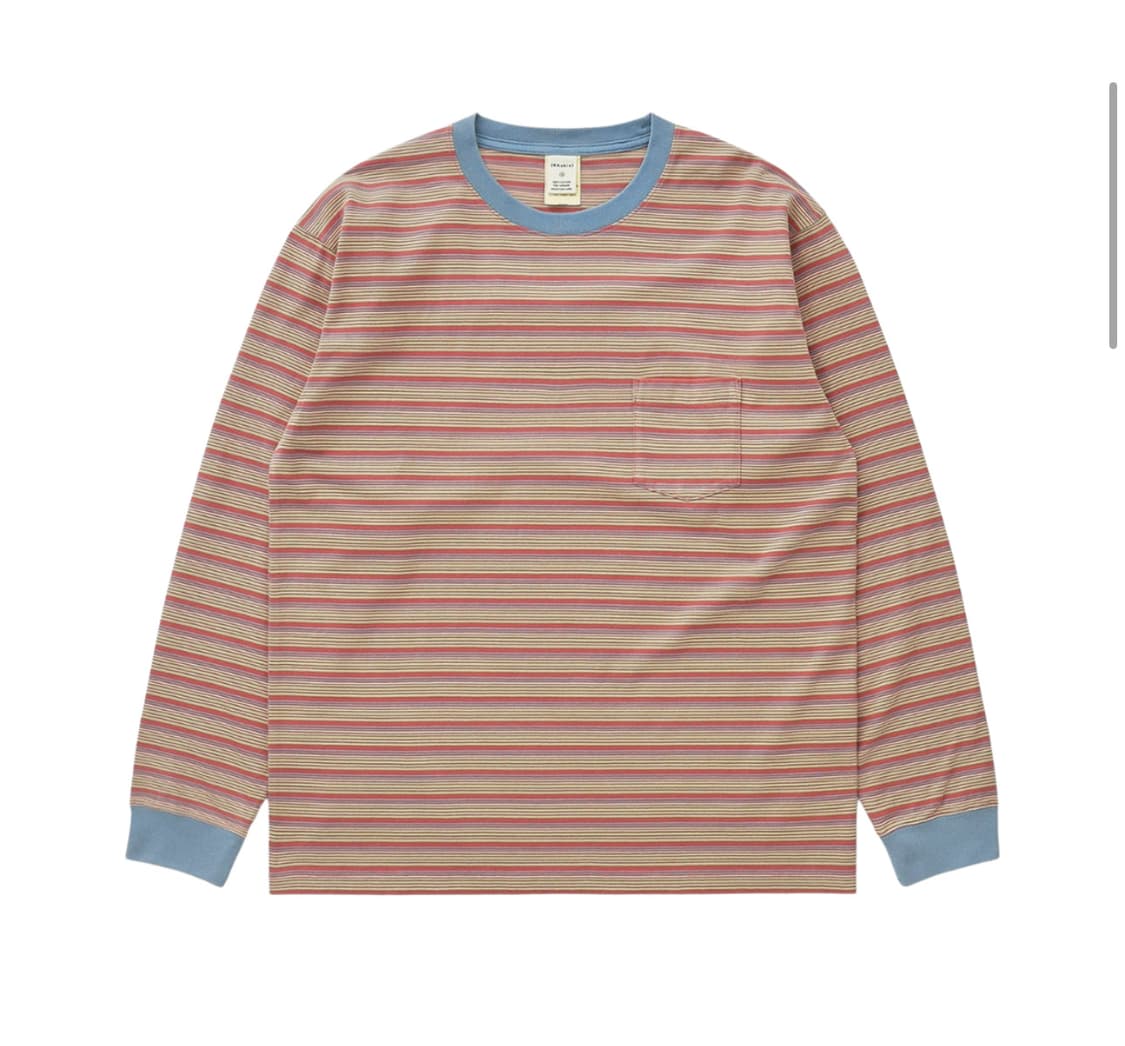 카키스 보더 롱슬리브 코퍼색상(4사이즈) 상품이미지1