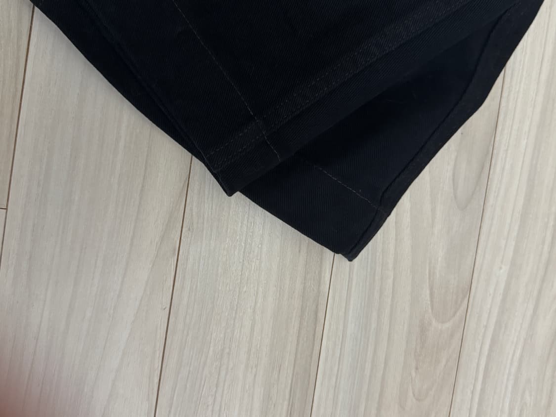 모노하 Cotton curve pants 블랙 상품이미지5