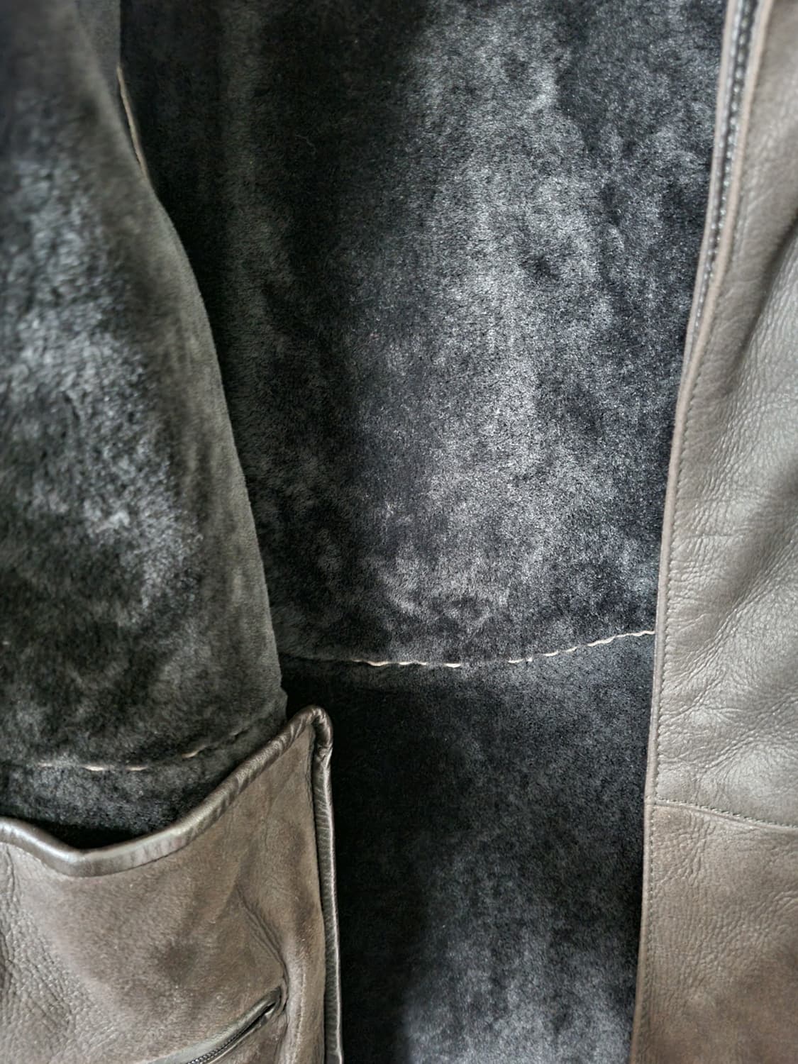 정품) 로로피아나 싱글 히든 버튼 무스탕 상품이미지5