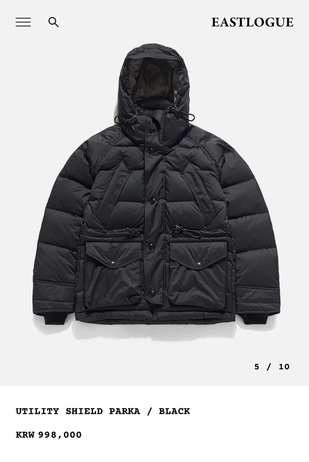 이스트로그 유틸리티 파카 상품이미지1