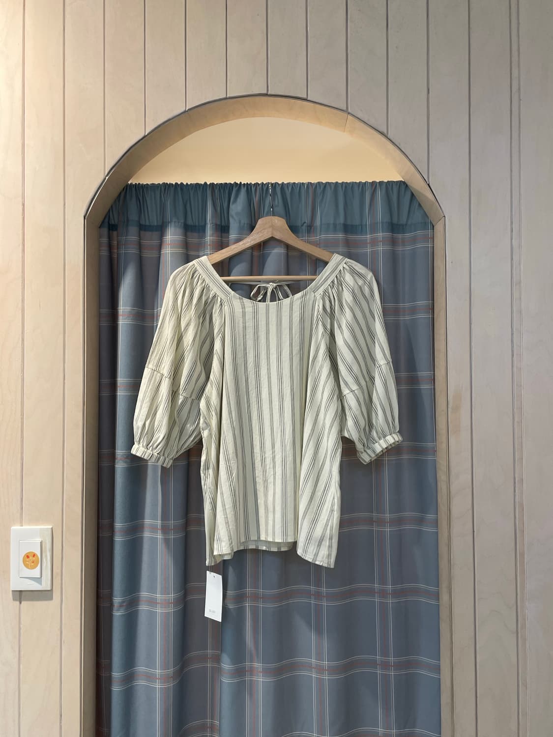 일본빈티지 모리걸 백리본블라우스 상품이미지1