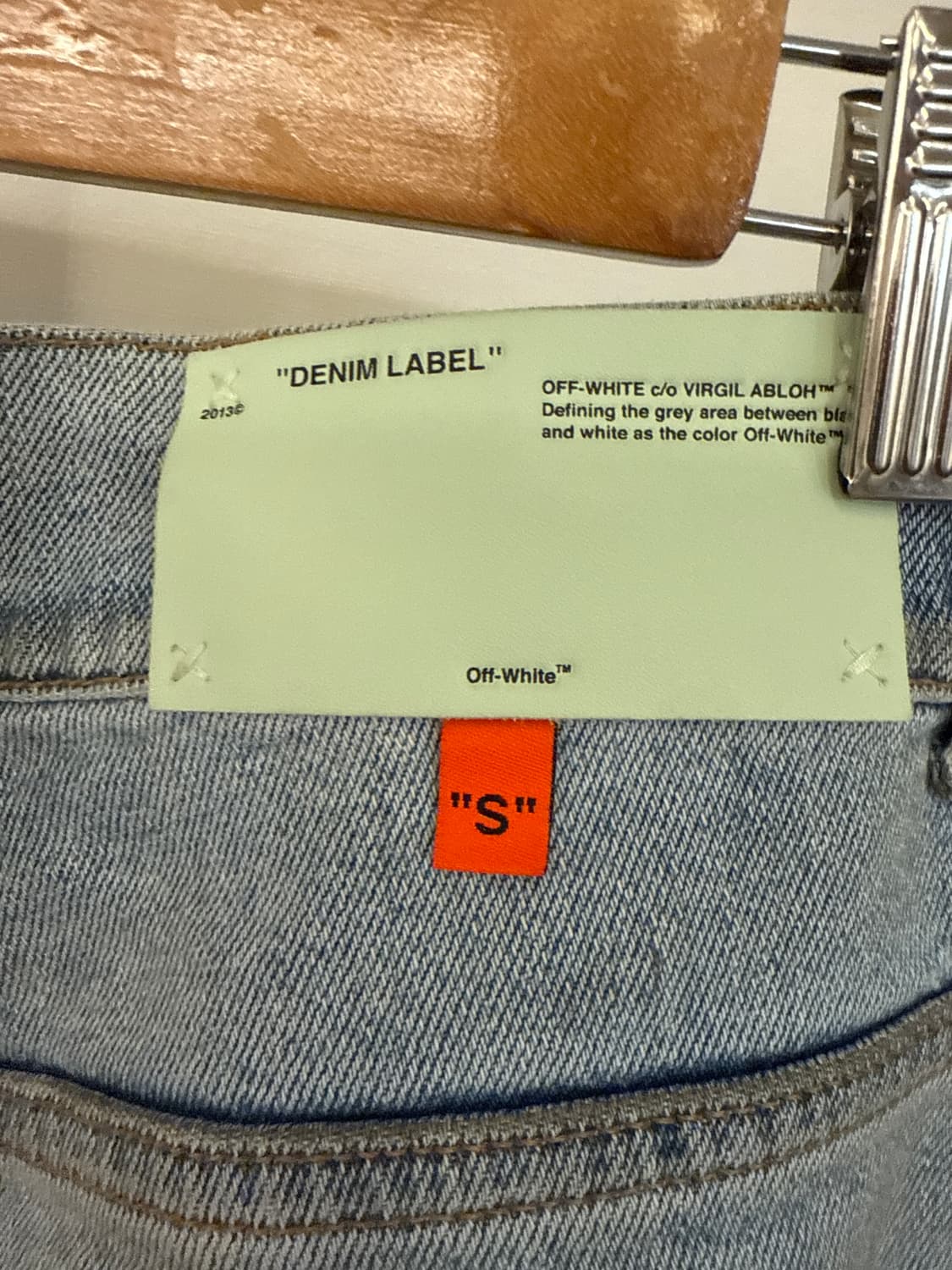 오프화이트 Off-White 연청 데님 청바지 S 33 상품이미지3