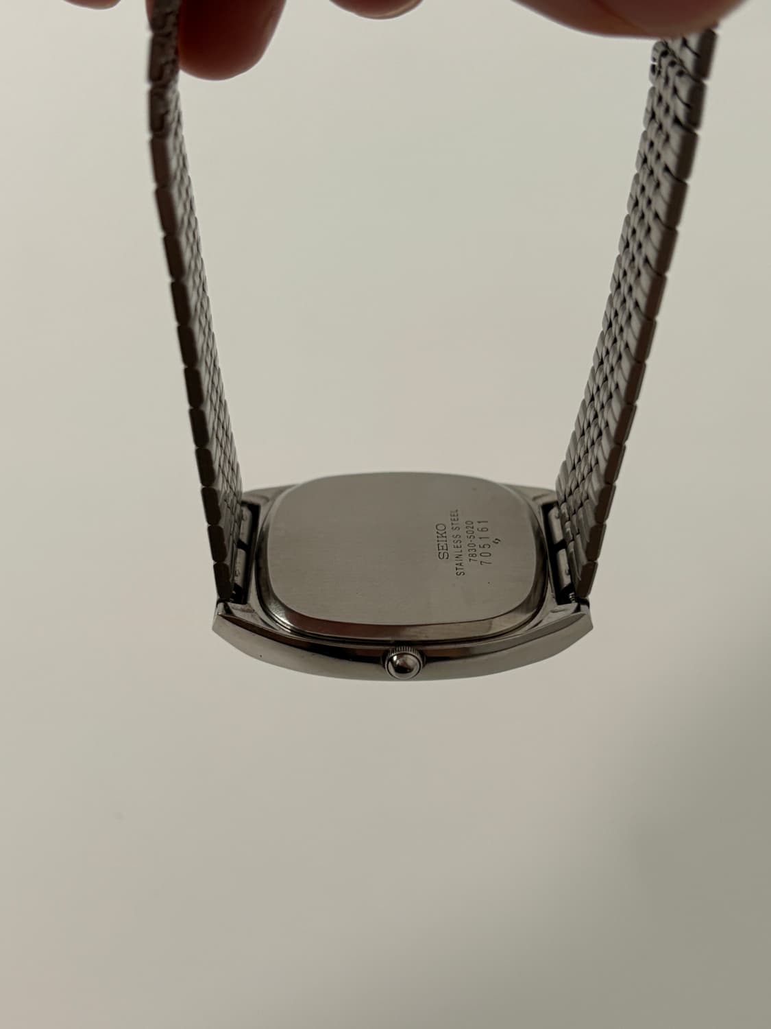 80s metalic blue dial square quartz 상품이미지10