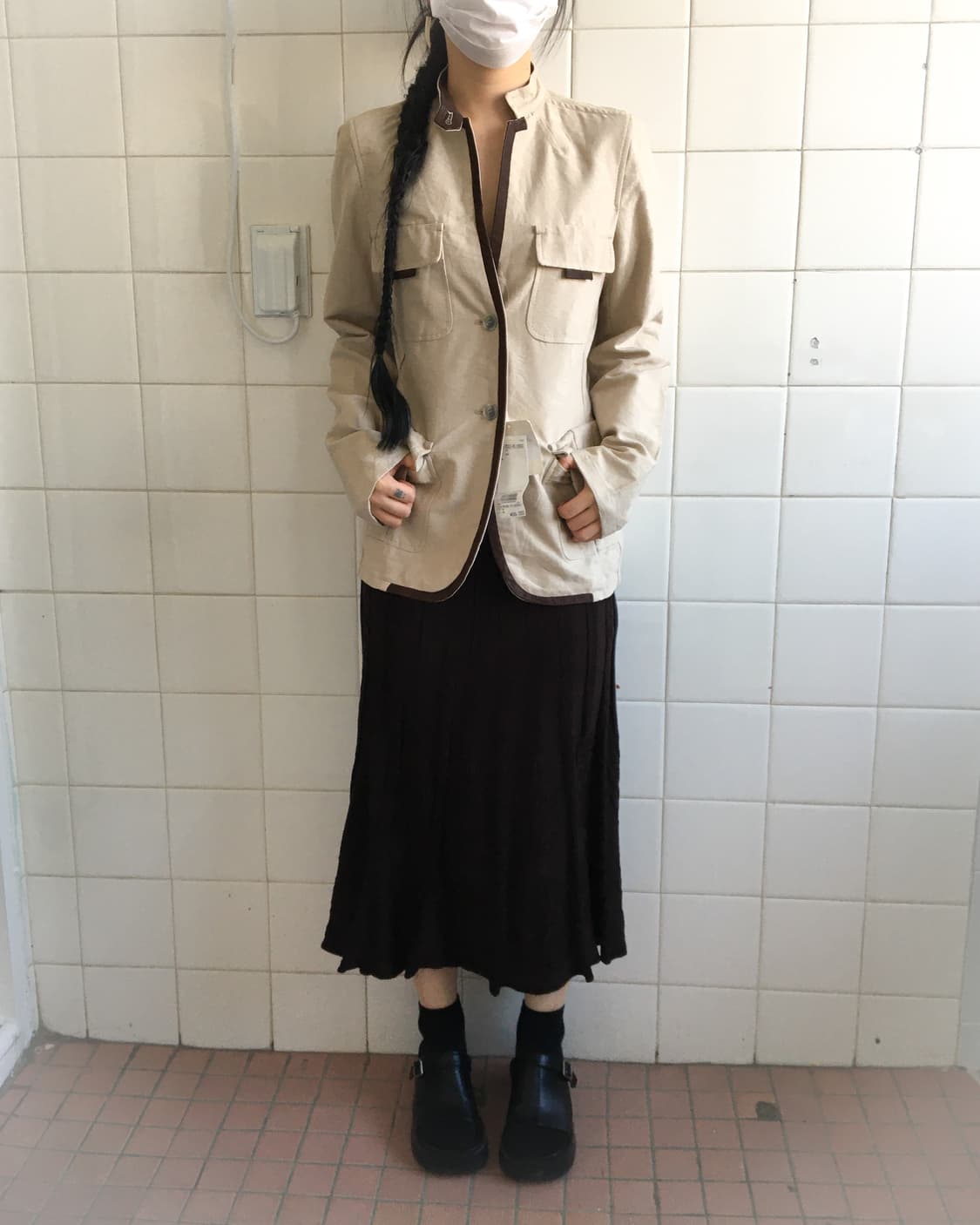 Pattern point knit skirt 상품이미지5