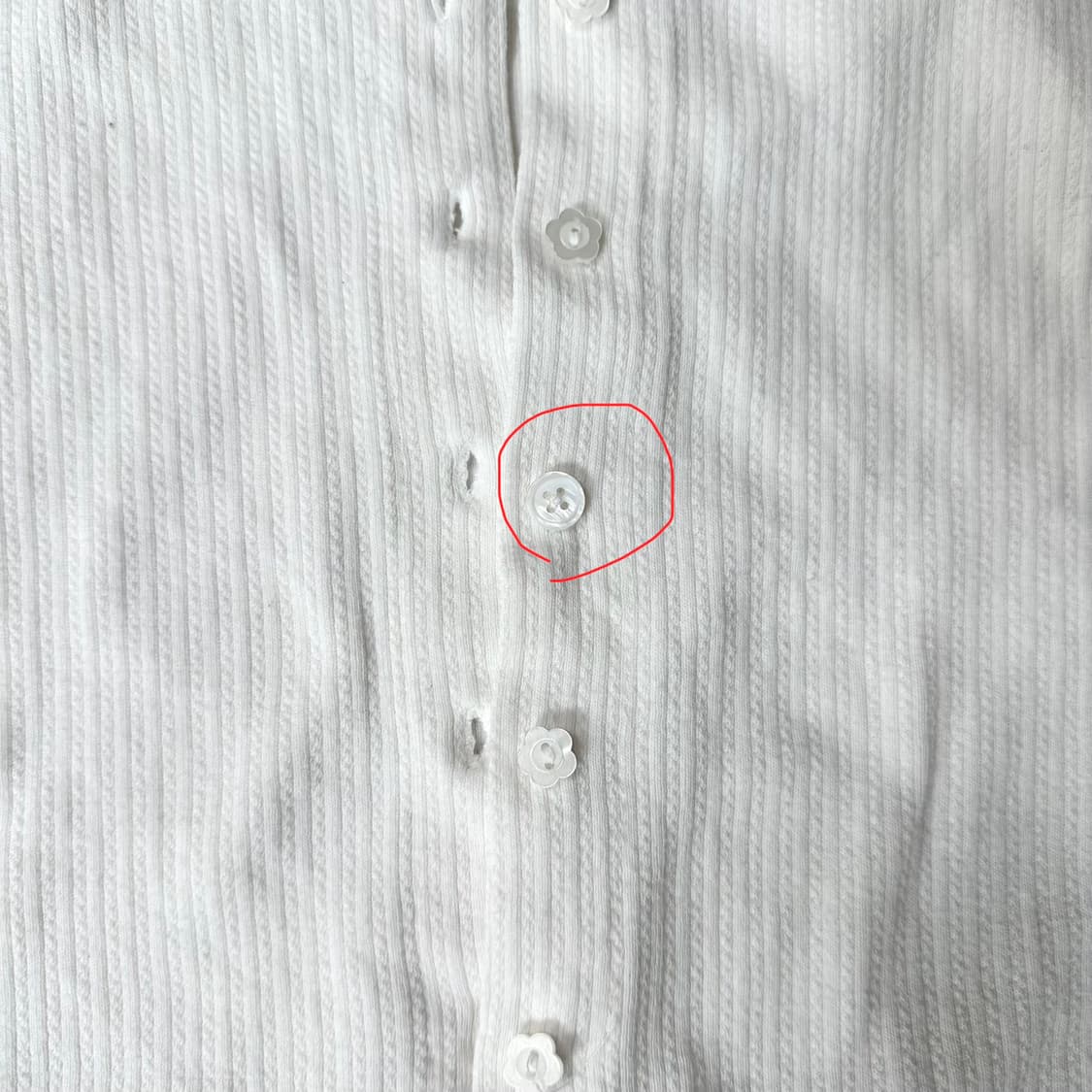 실사) 벨리아르 블룸 가디건 화이트 워니하우스 콜라보 상품이미지3