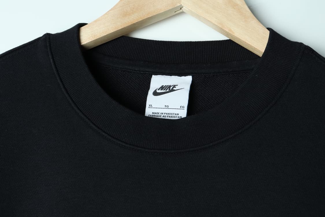 (XL-2XL) 나이키 맨투맨 티셔츠 블랙 스몰로고 스트릿-H31097 상품이미지6