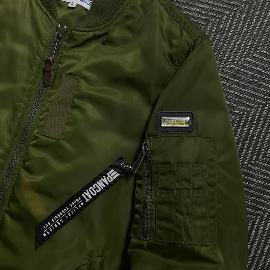 팬콧 MA-1 항공 블루종 점퍼 카키o 4683 상품이미지5