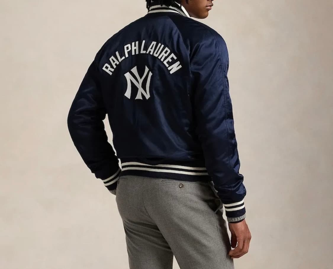 [M] 폴로 랄프로렌 MLB 뉴욕 양키즈 새틴 자켓 상품이미지1