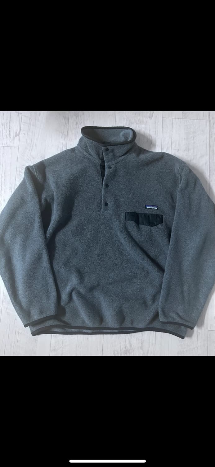 파타고니아 신칠라 플리스 풀오버 차콜 블랙 L 상품이미지1