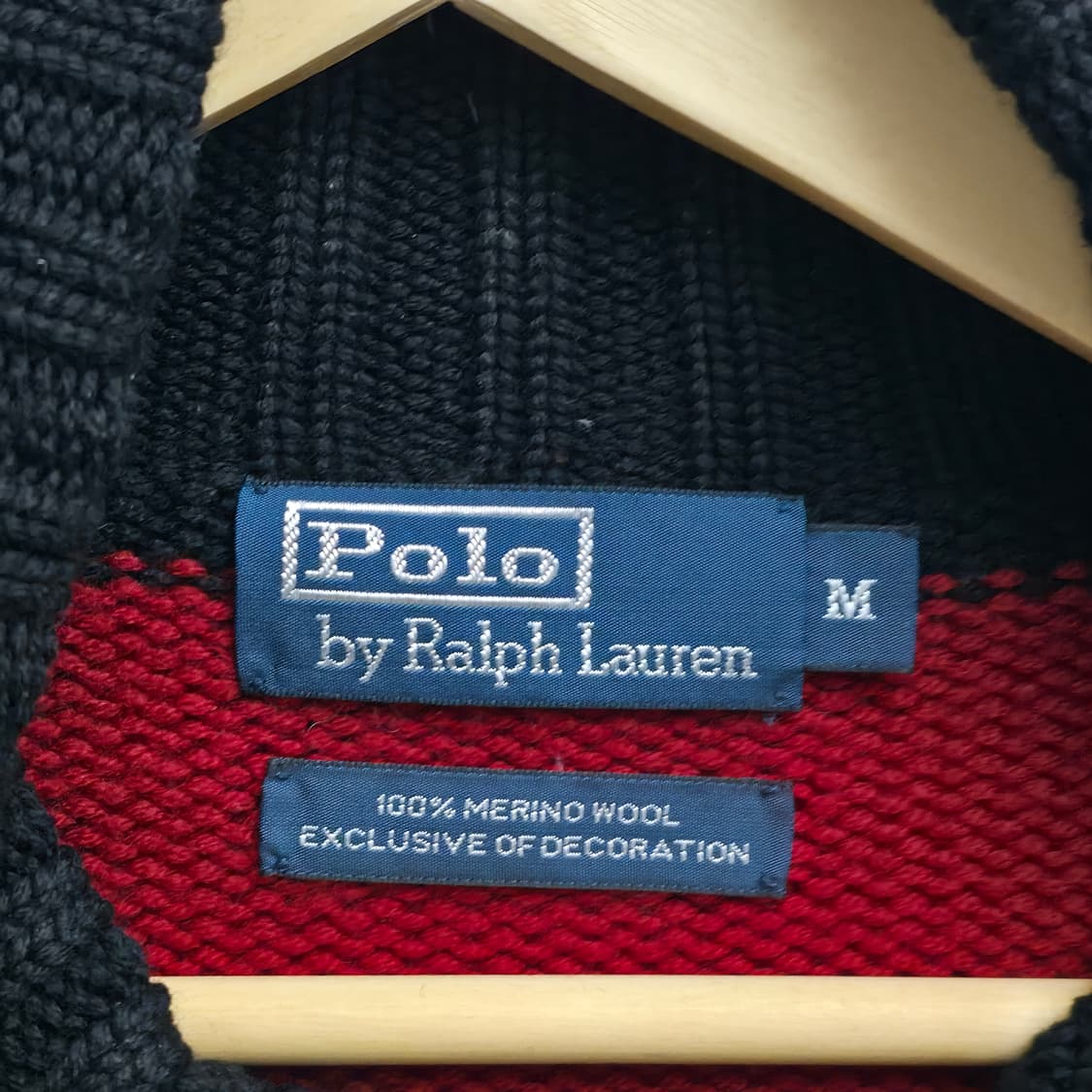 [M] 폴로 랄프로렌 쉴드 패치 스트라이프 터틀넥 니트 상품이미지5