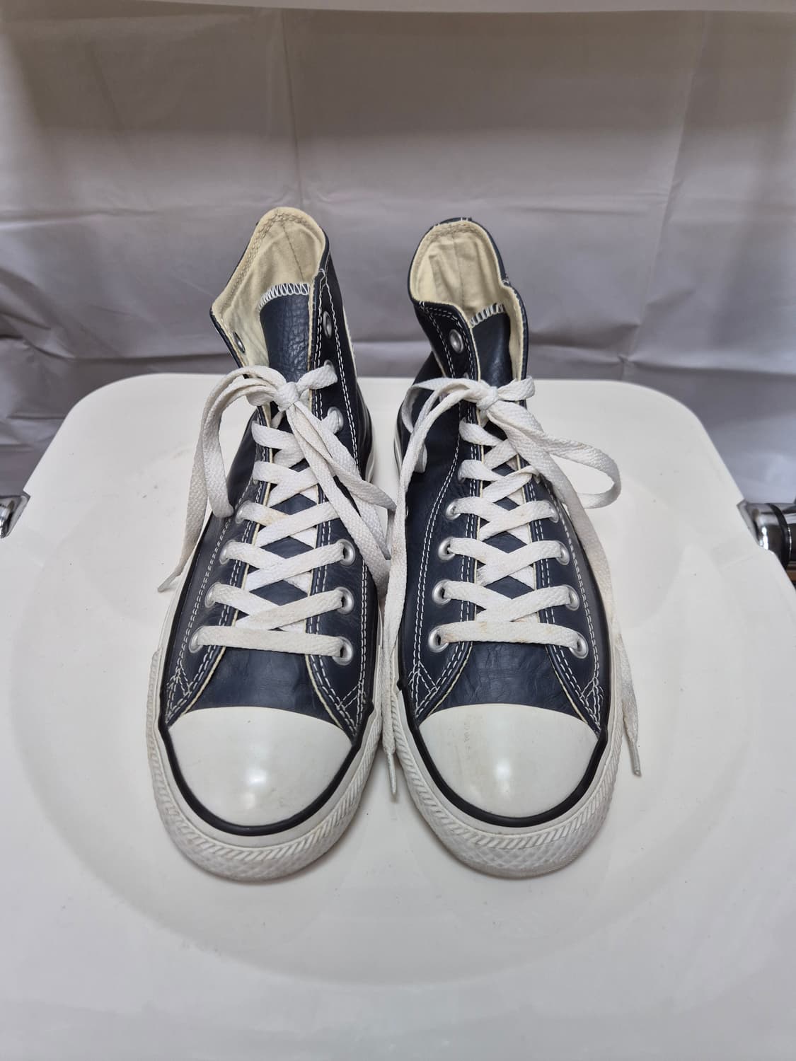 컨버스하이 레더 네이비 260 상품이미지1