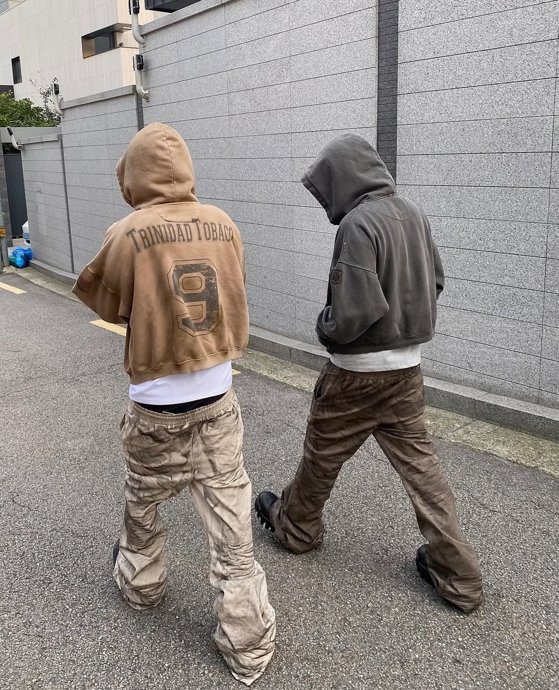 [2] 스모키 베이지 플레어 팬츠 상품이미지1