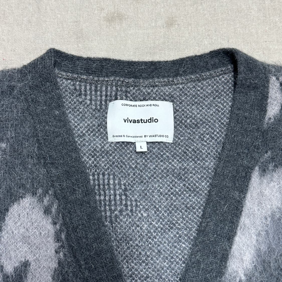 비바스튜디오 그런지 모헤어 가디건 L(105) 상품이미지5