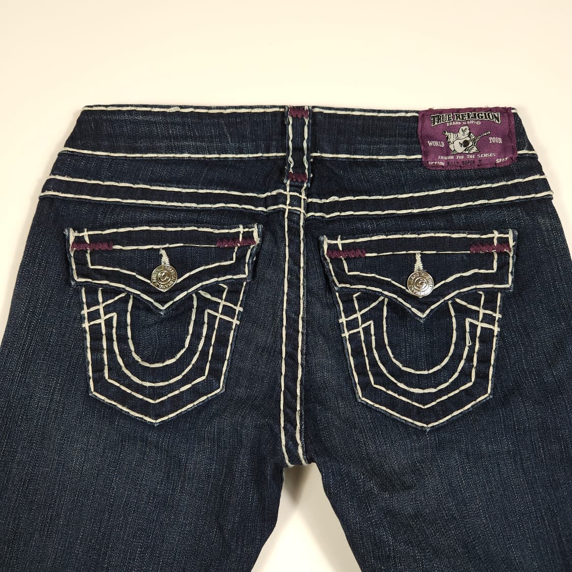 트루릴리전 로우라이즈 세미 부츠컷 데님팬츠  상품이미지3