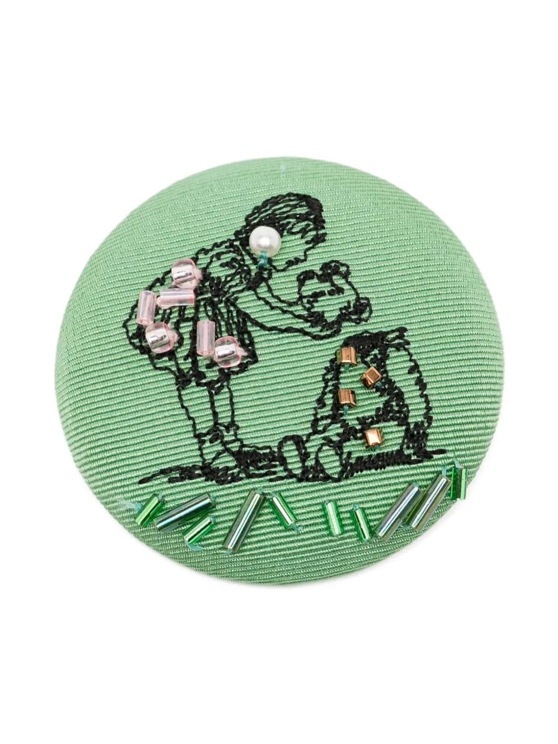 Undercover 언더커버 실크 자수 비즈 뱃지 상품이미지3