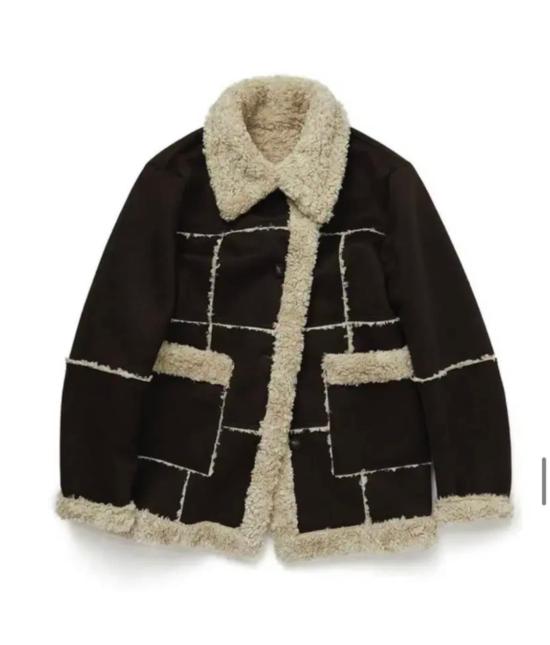 CURRENT 시어링 리버시블 퍼 자켓 상품이미지1