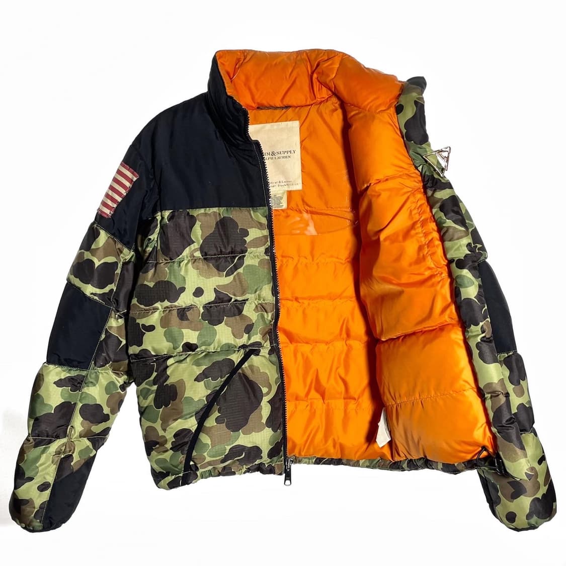 랄프로렌 데님 & 서플라이 카모 성조기 다운 푸퍼패딩 상품이미지7