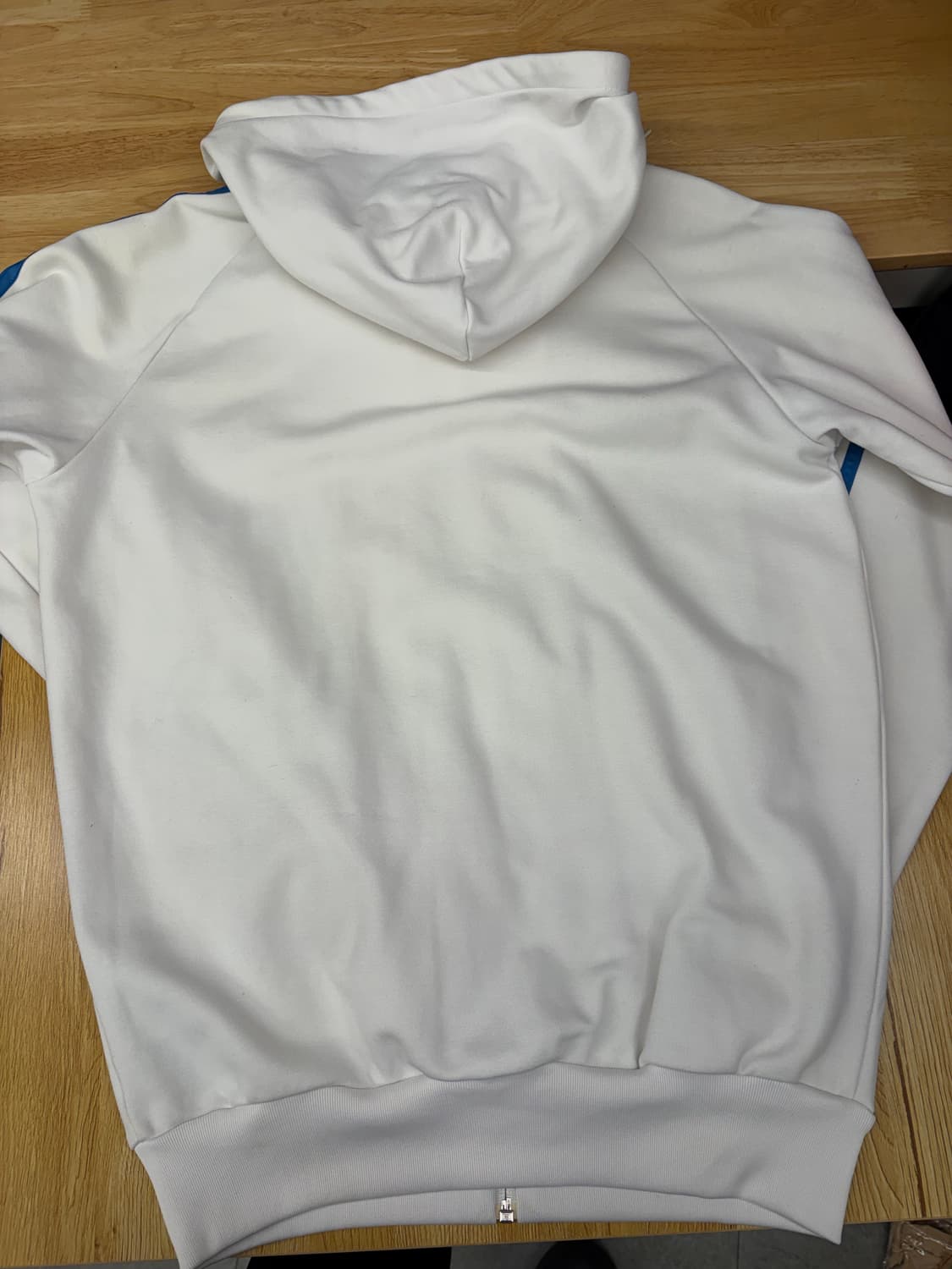 [100] 아디다스 슈퍼스타 자수 흰/파 후드집업 상품이미지6